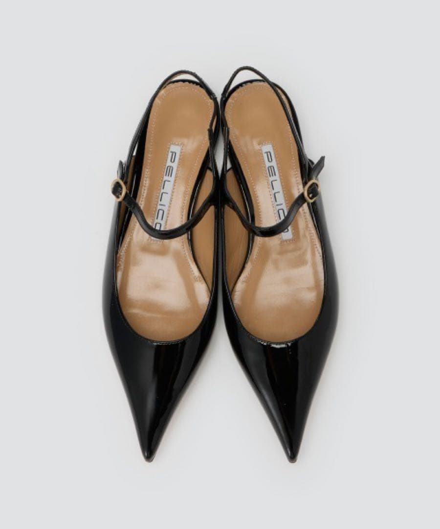 ペリーコ　CUORE エナメル バックスリング フラット