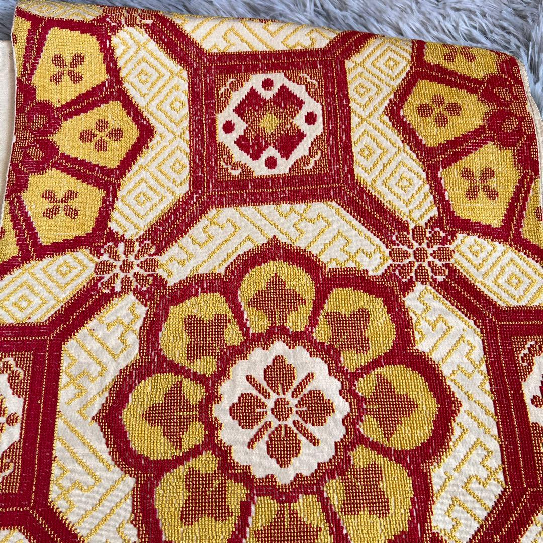 アンティーク　京袋帯　相良刺繍　正倉院　美品　レア