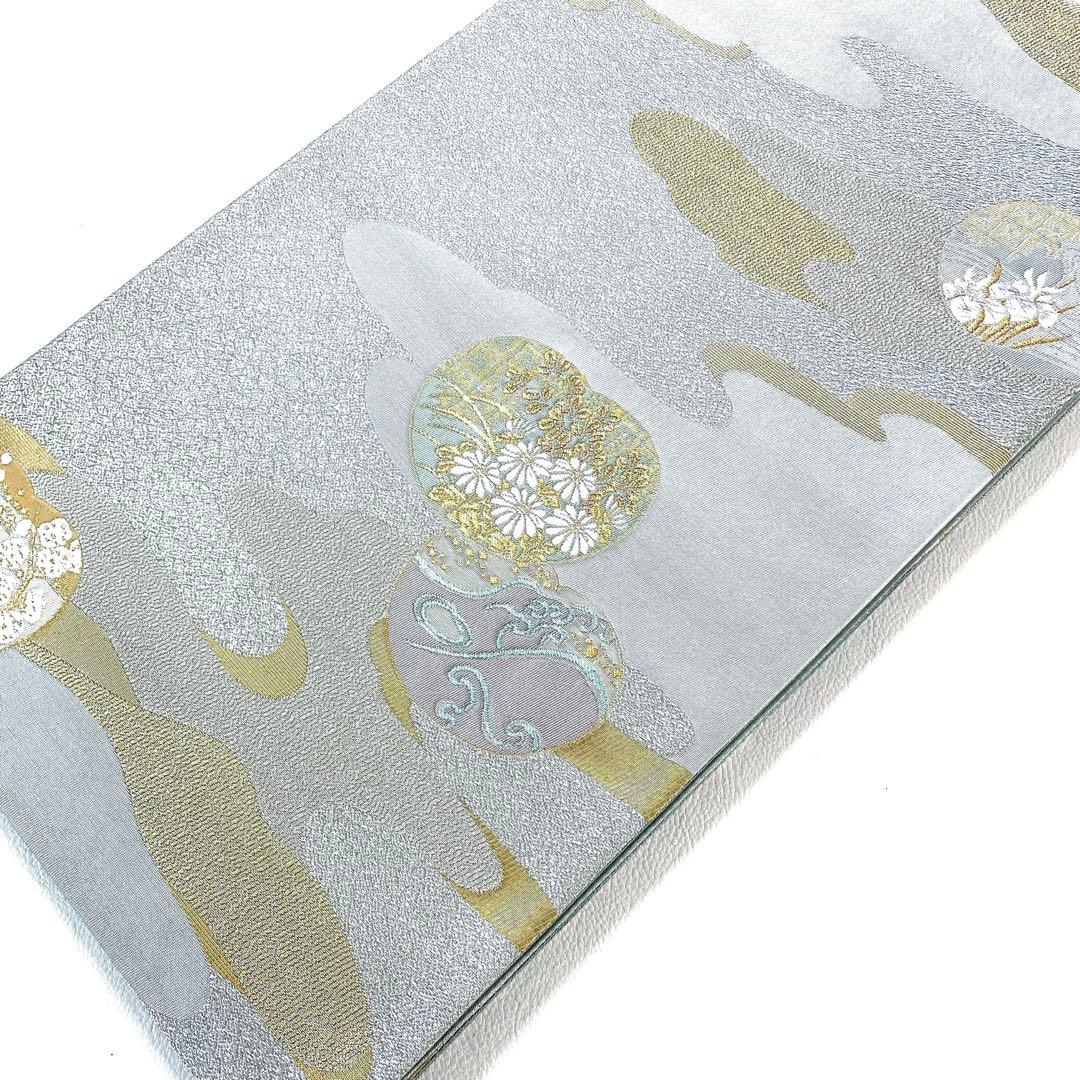 専用帯6042 5901 二点セット ●松尾光琳 琳派草花図 高級 正絹 落款