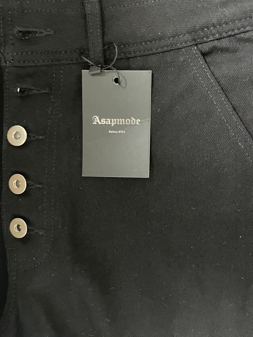 パンツ Asapmode Raw Stacked Loose Fit Jeans M