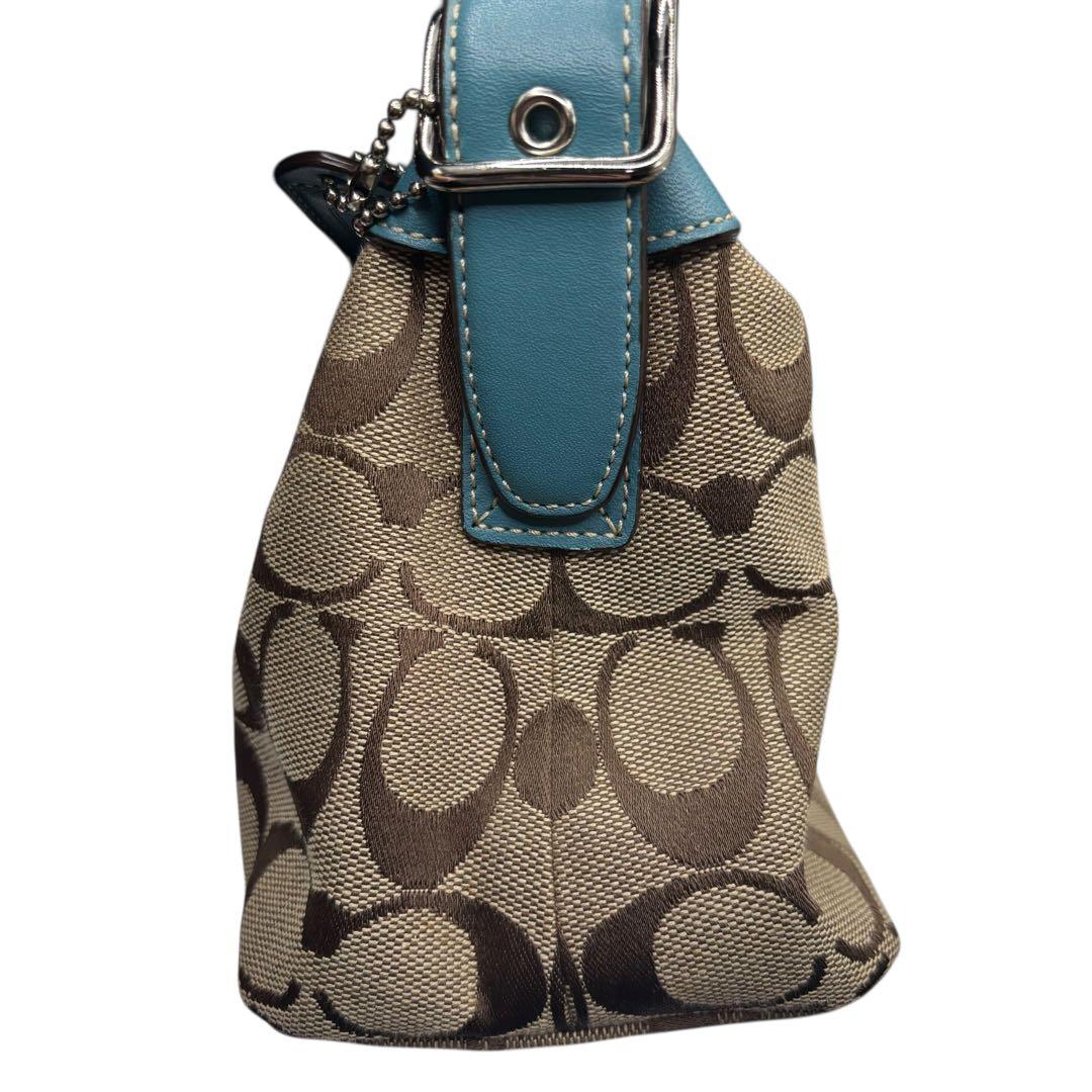 Coach ショルダーバッグ ブラウン/ブルー