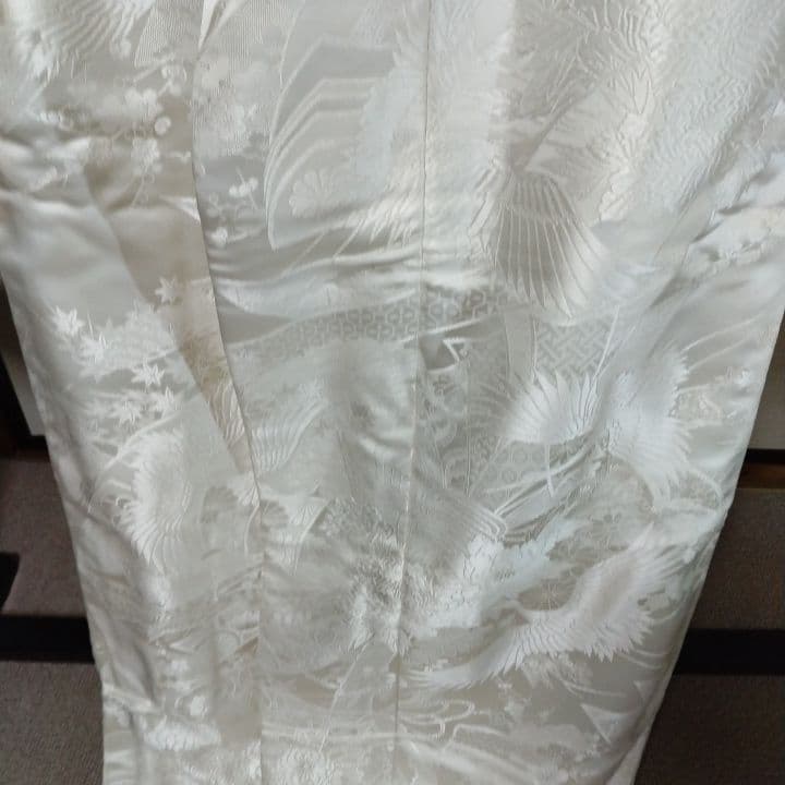 白無垢 絹鳳凰と鶴などに草木H