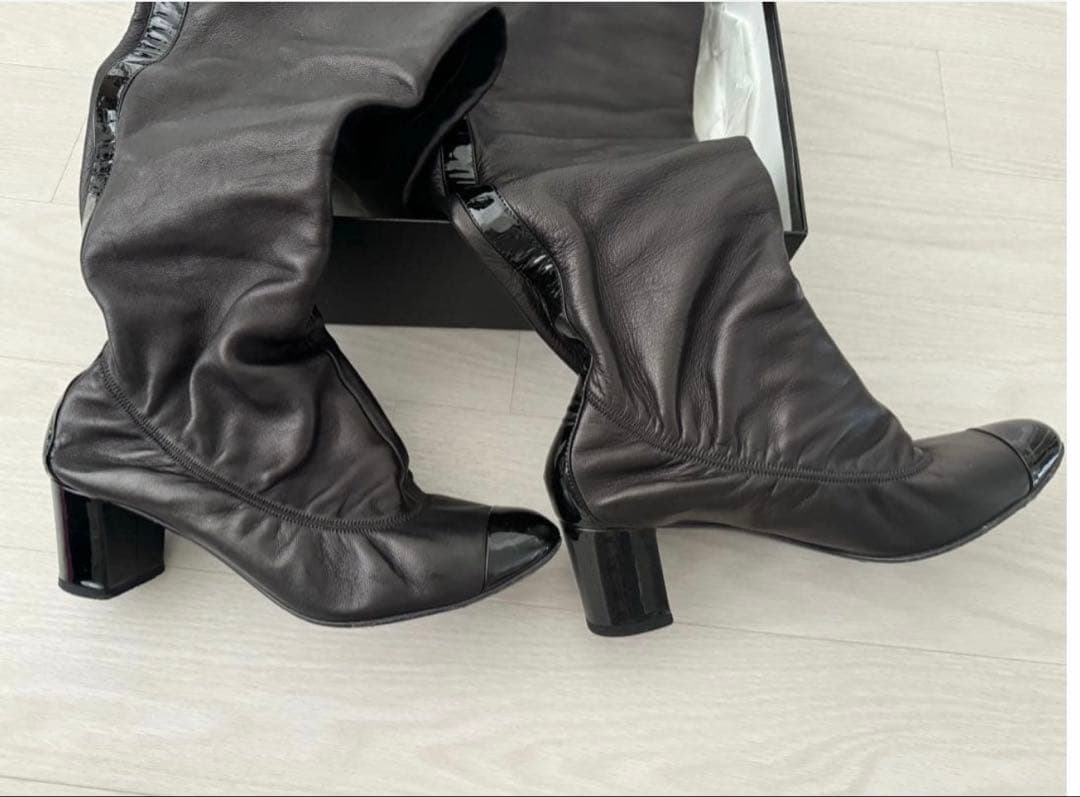 CHANEL 正規販売店購入ニーハイブーツ