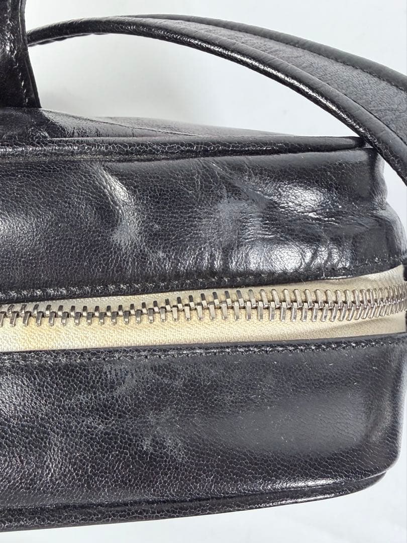 【フランス製】クレージュショルダーエナメルヴィンテージy2kブラック