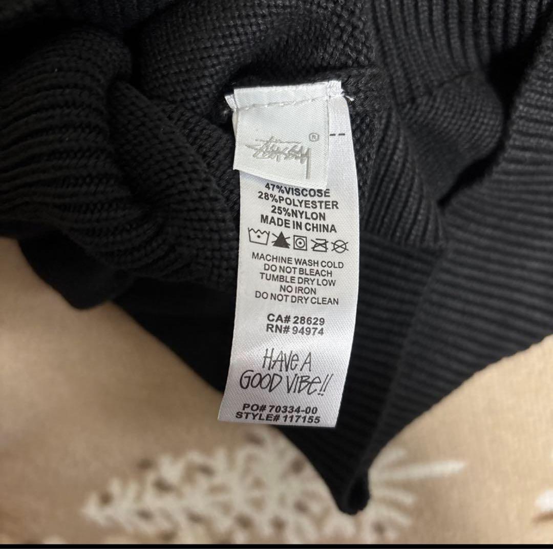 Stussy スワールロゴ ニットセーター M
