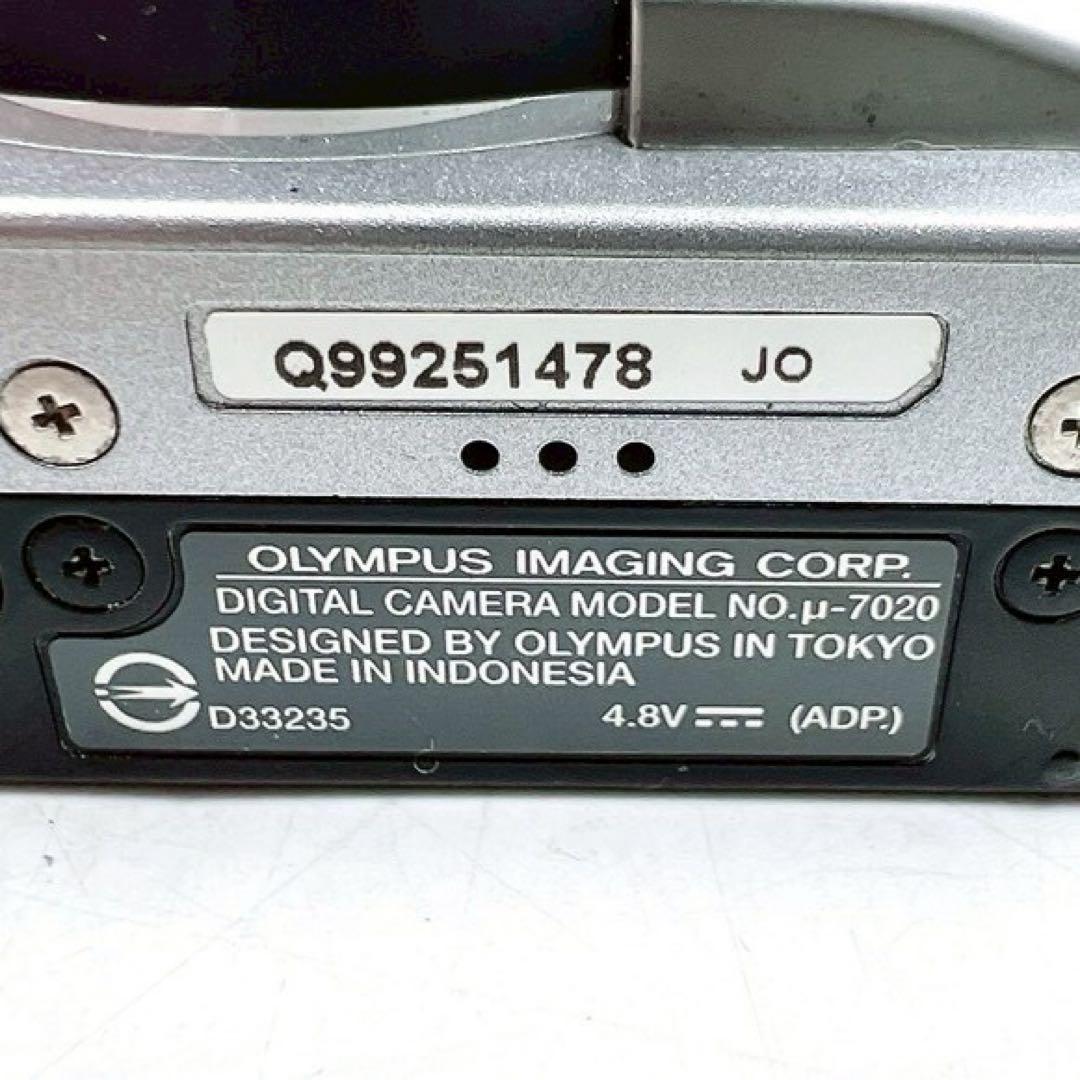 ほぼ新品 付属品完備 オリンパス μ-7020 デジタルカメラ デジカメ レッド