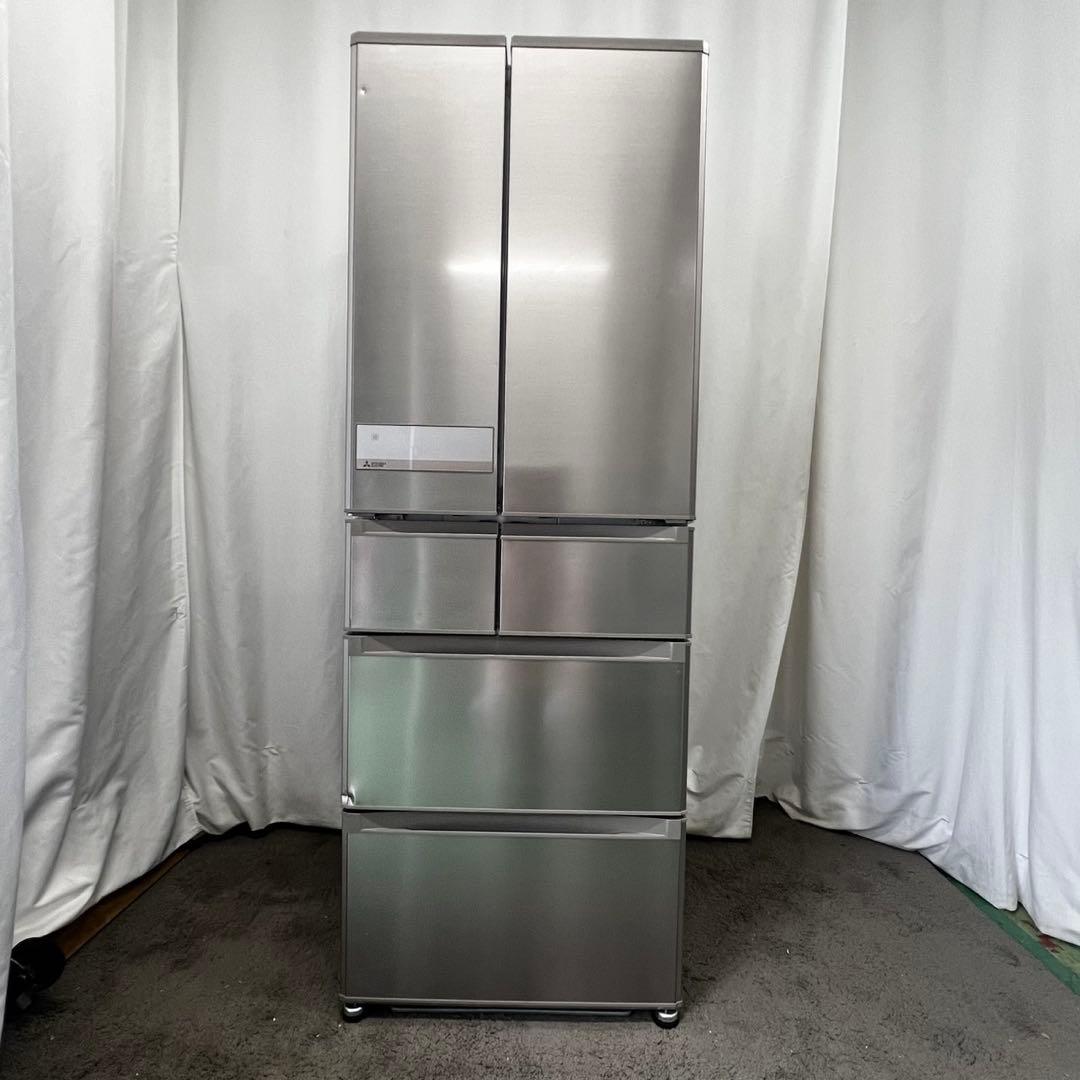 927❤️　冷蔵庫　500ℓ級　大型　三菱　両開き　シルバー　安い　中古　設置無料
