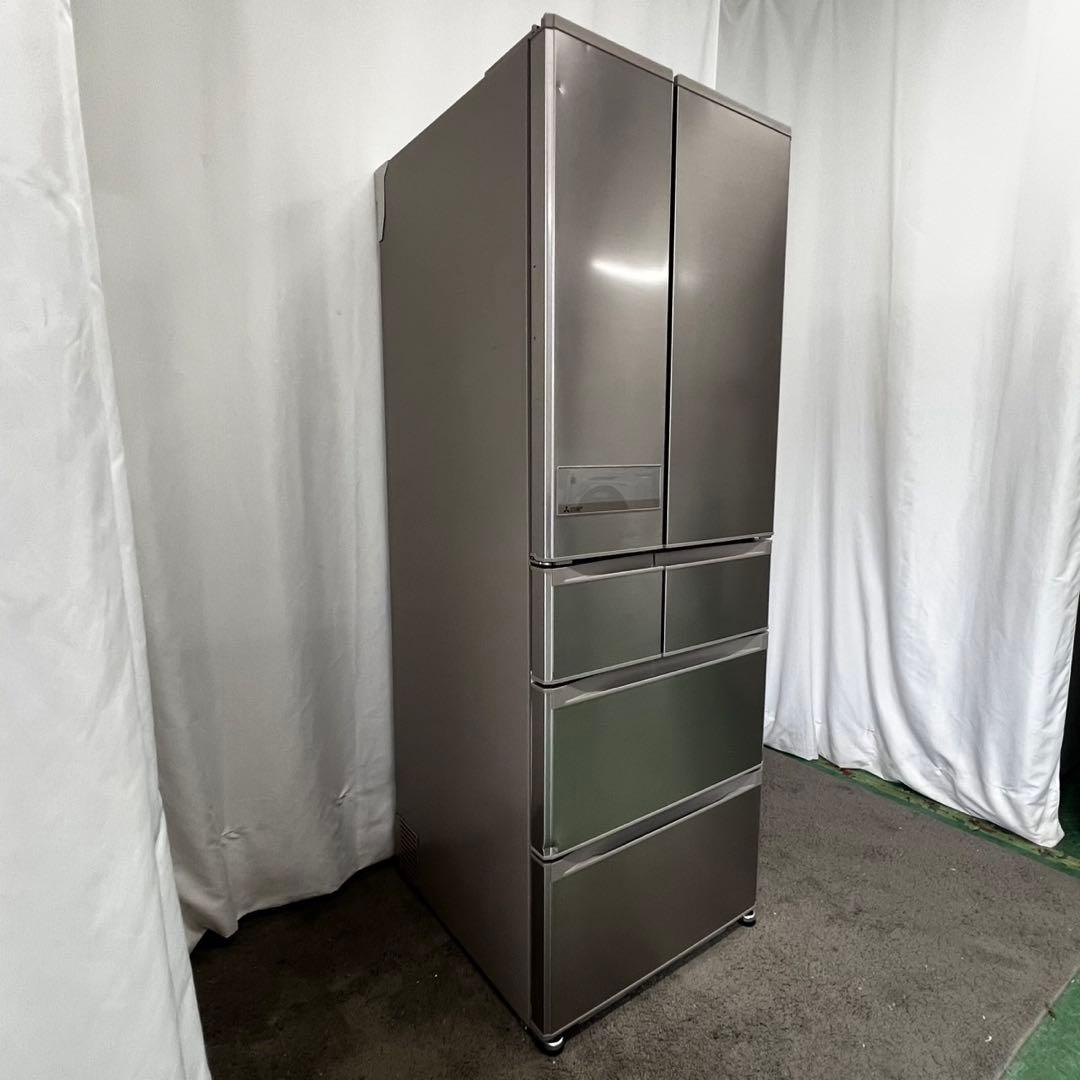 927❤️　冷蔵庫　500ℓ級　大型　三菱　両開き　シルバー　安い　中古　設置無料