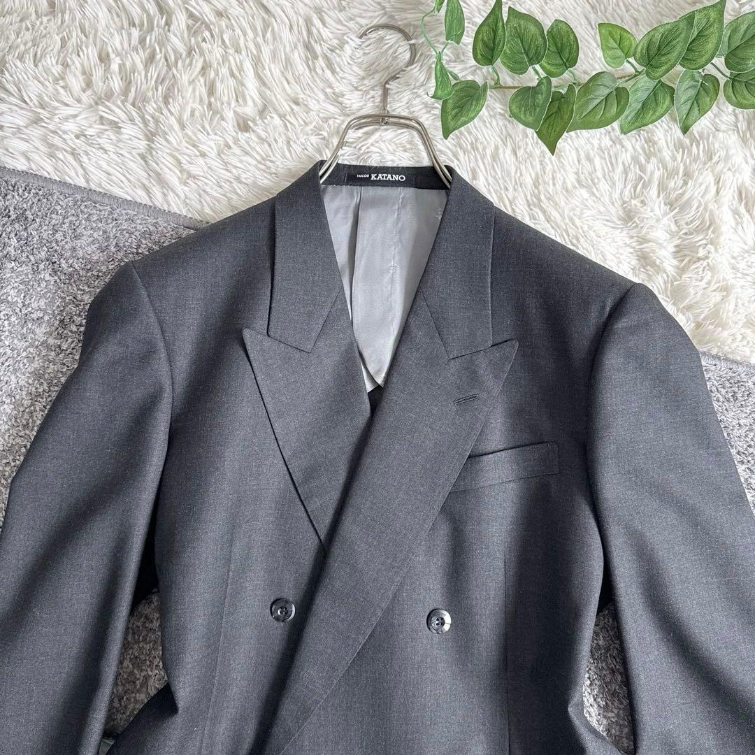 当時物　YSL イヴサンローラン セットアップ　スーツ　ダブル　グレー　y2k