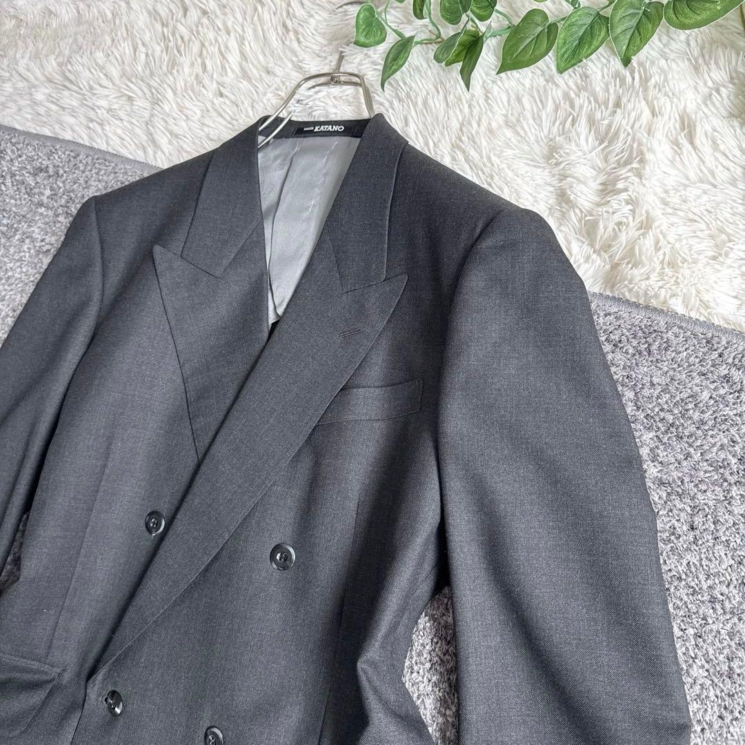 当時物　YSL イヴサンローラン セットアップ　スーツ　ダブル　グレー　y2k