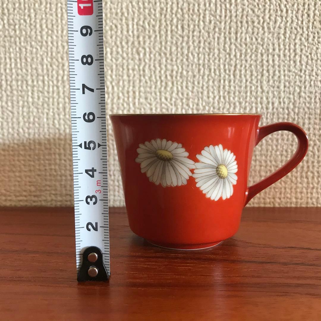 プレミアノリタケ　赤菊　カップ&ソーサー