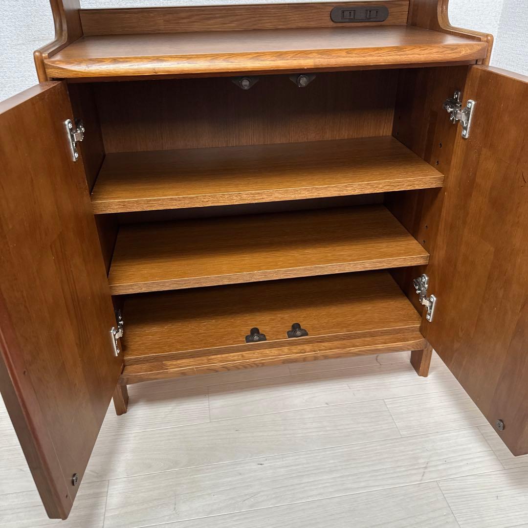 マルニ木工 天然木 電話台 花台 レンジ台 サイドチェスト キャビネット i4※