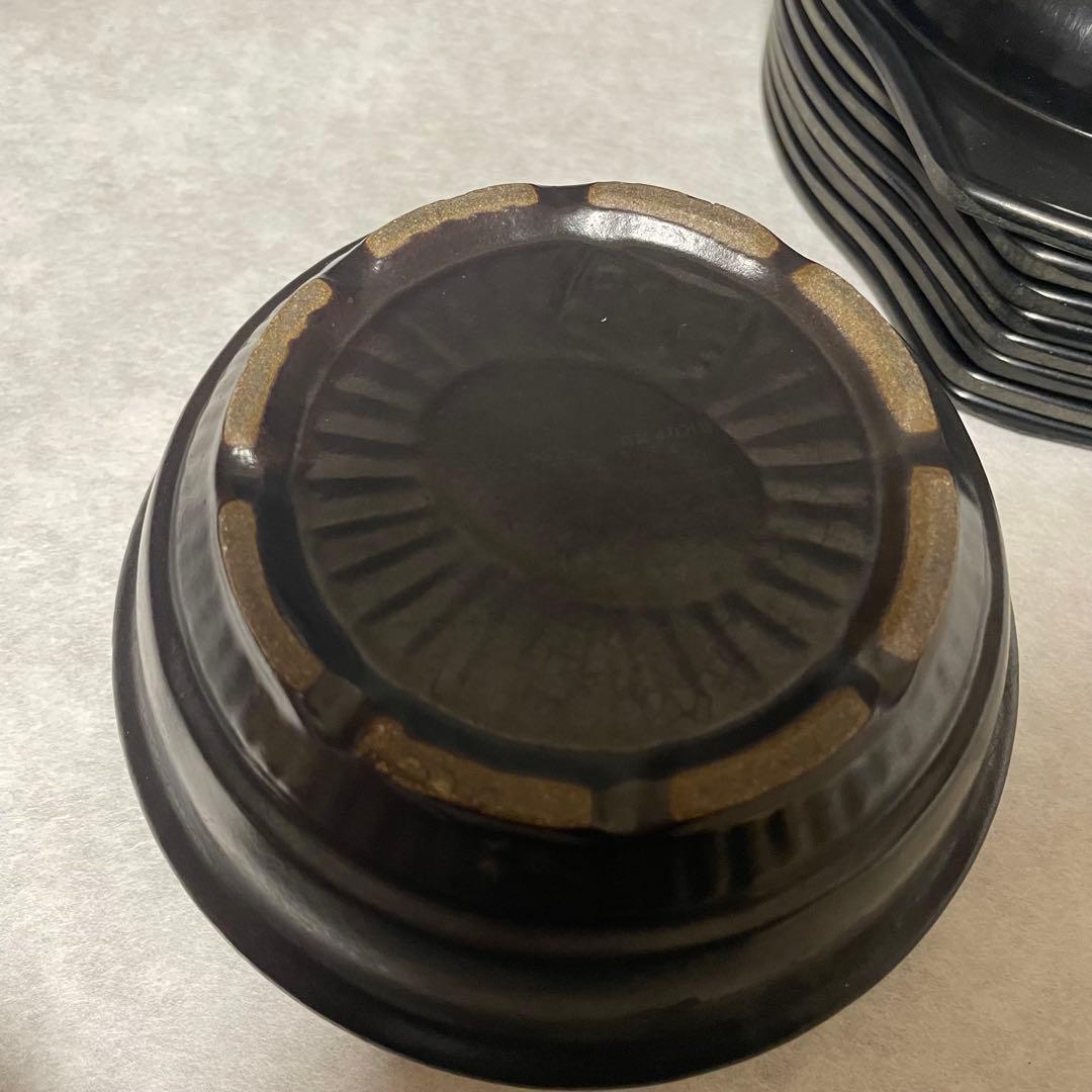 韓国 直火用 トゥッペギ（뚝배기）12cm 8個＋専用受け皿8枚セット