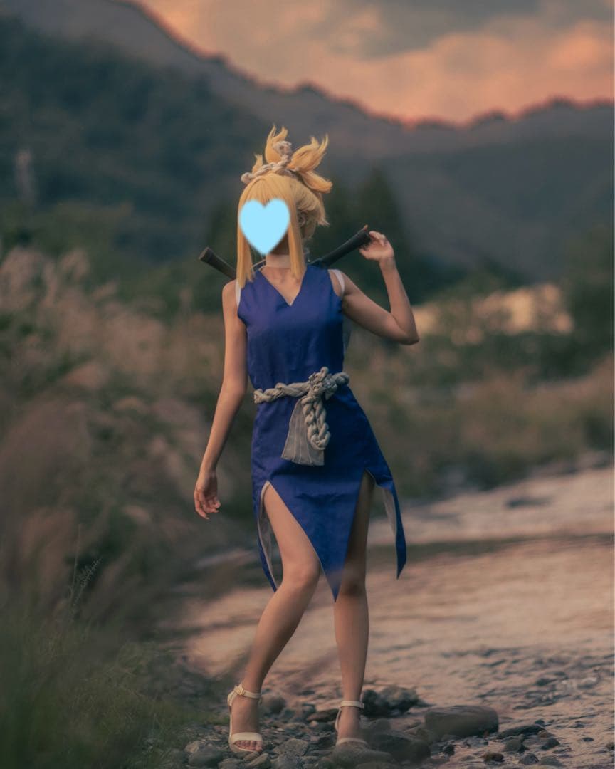 Dr.STONE コハク　コスプレ　衣装　ウィッグ　道具