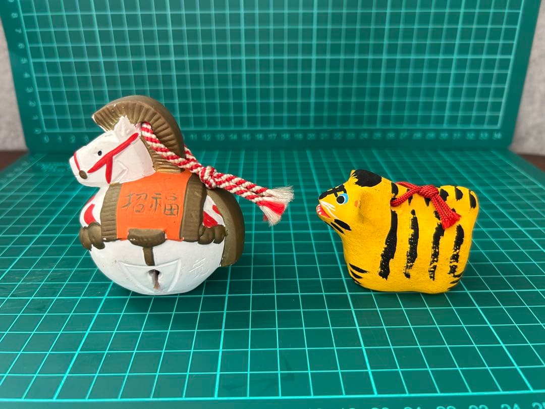 陶器動物置物 10点セット　郷土土産　土鈴など②