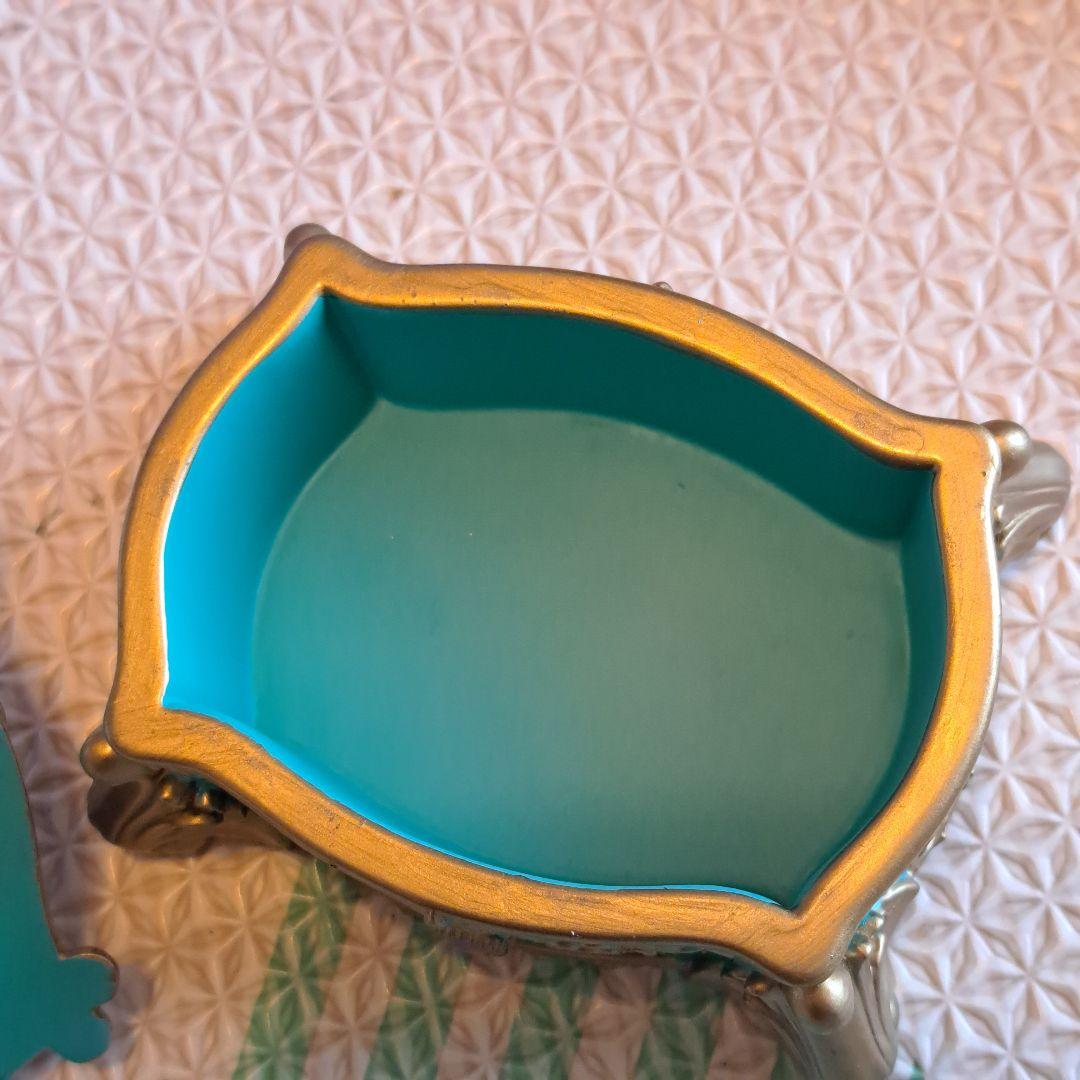 アラジン　ジャスミン　小物入れ　ターコイズ色のジュエリーケース　アクセサリー
