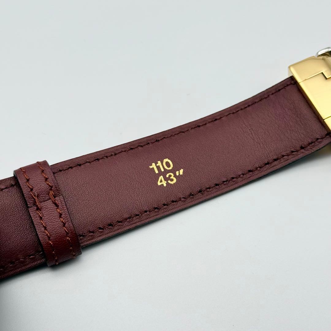 ✨未使用級✨カルティエ ベルト マストライン 本革 箱付 ゴールド金具 ボルドー