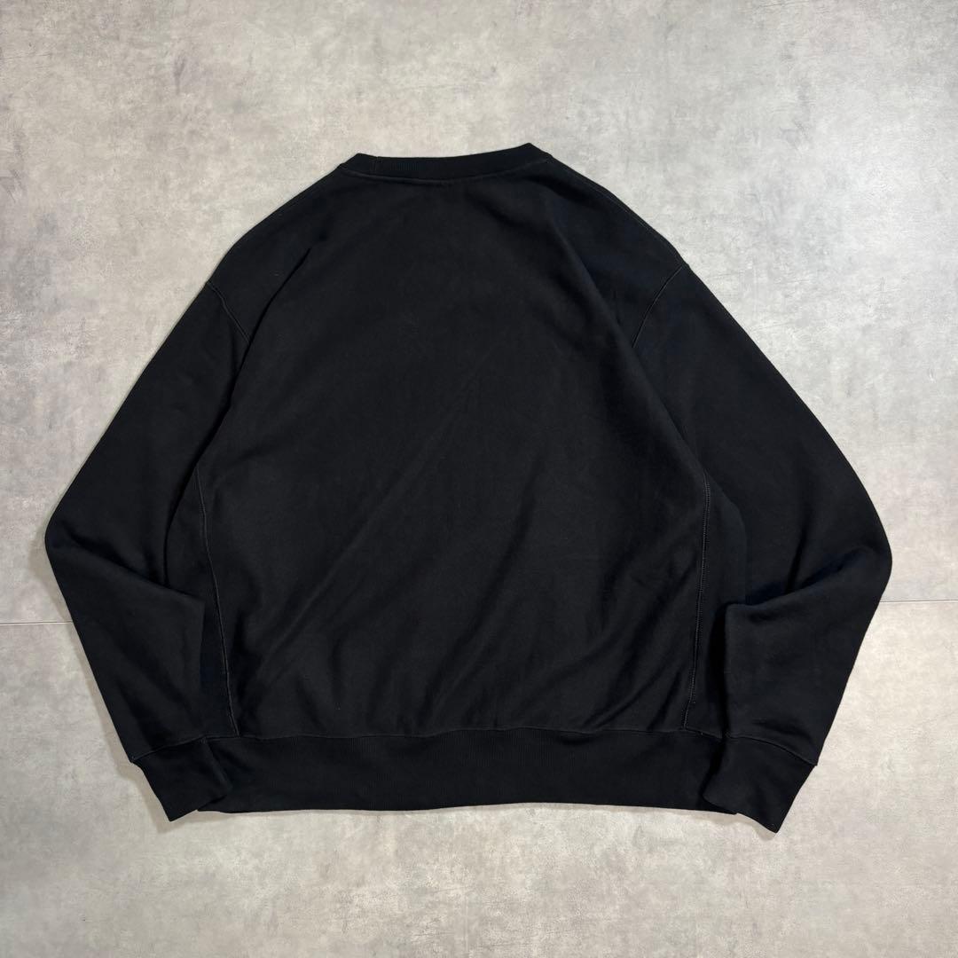 古着 00s〜 リバースウィーブ 目無し ブラック スウェット トレーナー 黒