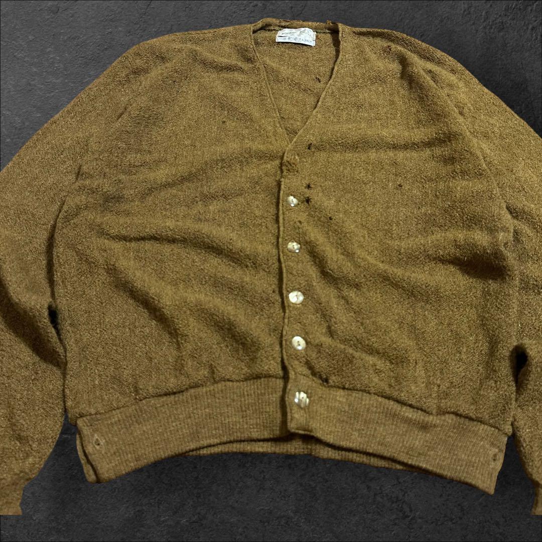 Pebble Baech カーディガン 60s アルパカ100% グランジ ボロ