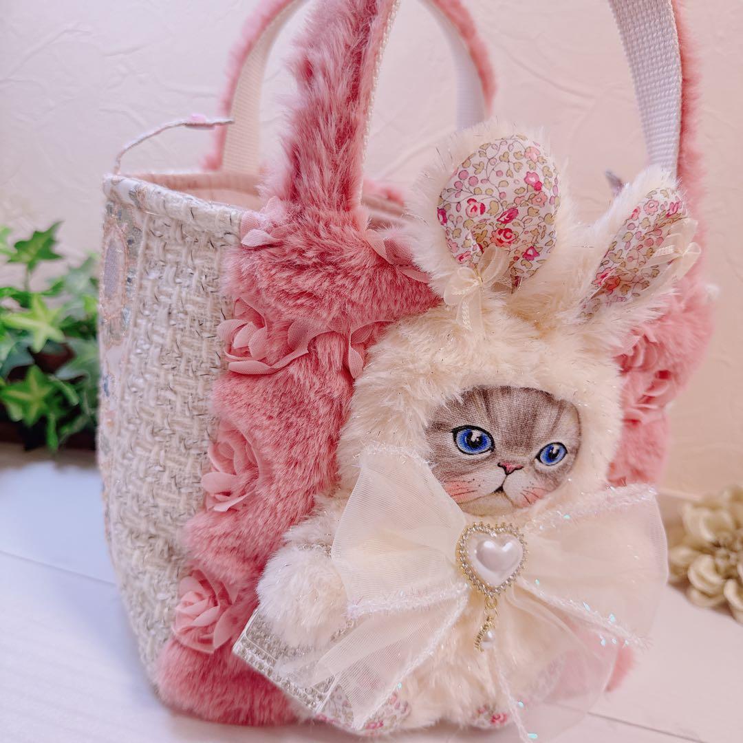 ☆*☆様 コヤンイサムチョン♡新作♡薔薇ファー×インド刺繍ルミちゃんのキューブト