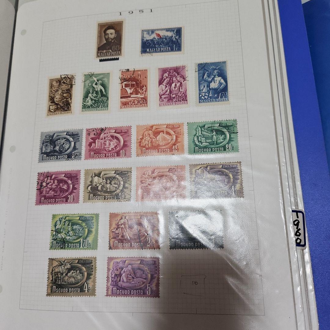 ハンガリー　使用済み切手　8冊