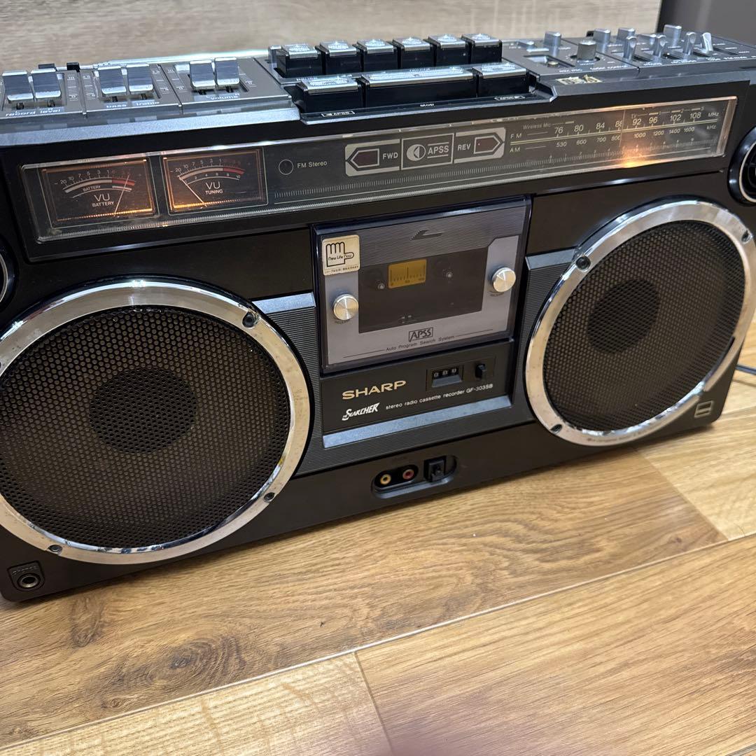 【希少】SHARP ステレオラジカセGF-303SB