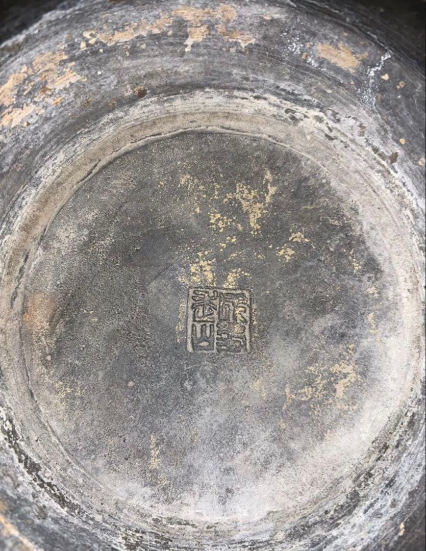 骨董品　置物　花器　青銅