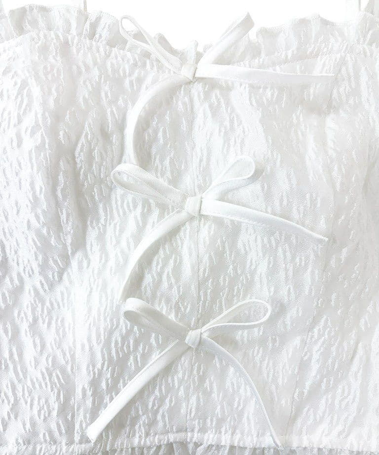 Rosé Muse front ribbon cami tops(新品未使用)