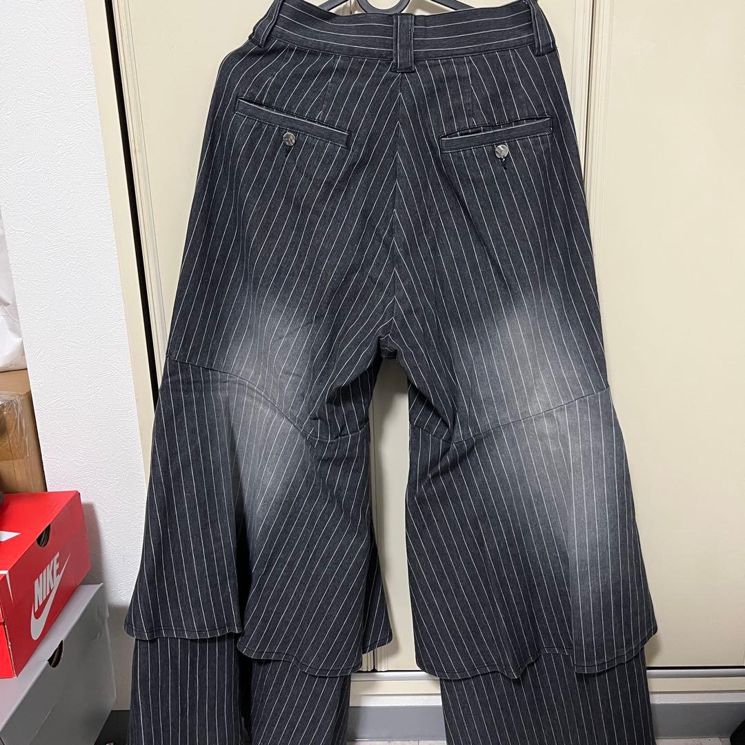 seyto ストライプ　レイヤード　デニム