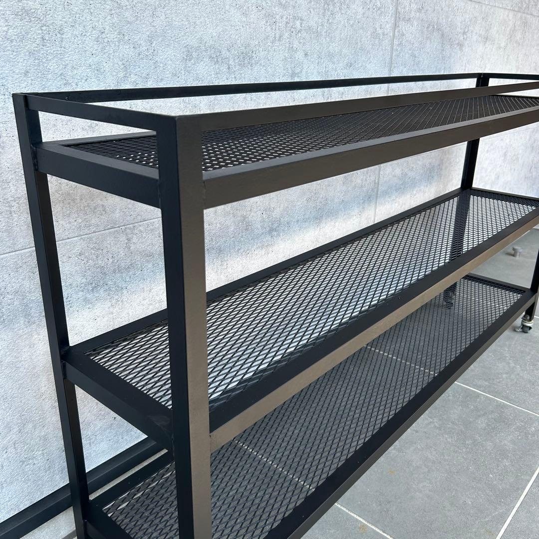 カフェオレ アイアンシェルフ 植物棚