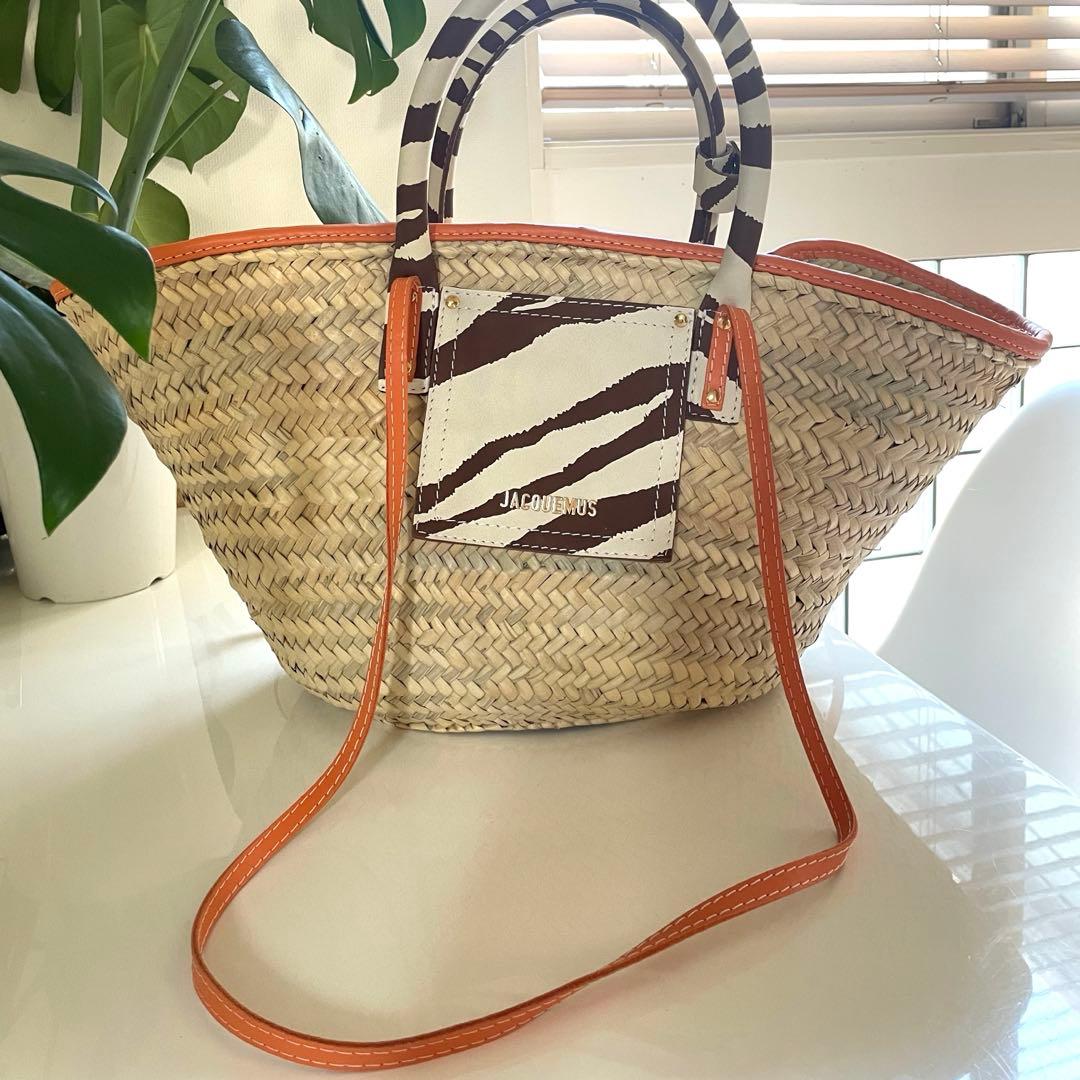 Jacquemus Le Panier Soli レア ゼブラ柄 かごバッグ