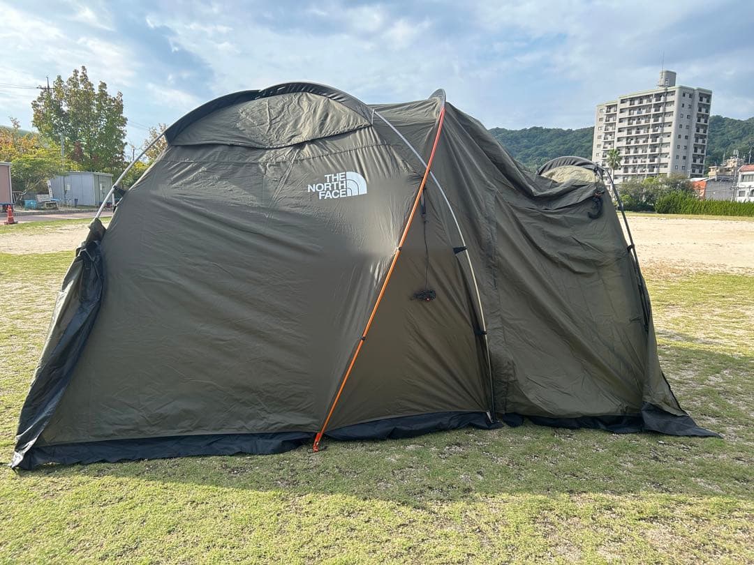 最終値下中【美品】ザノースフェイス ランダー4 キャンプテント オリーブ 前室付