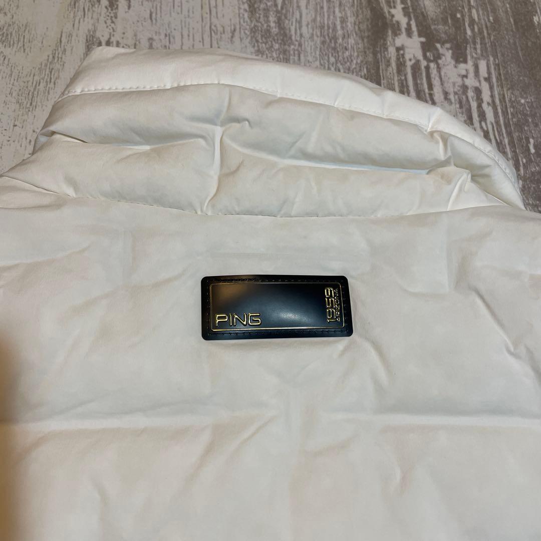 PING ピン　ゴルフウェア　フルジップ　ダウンブルゾン Mサイズ　ホワイト