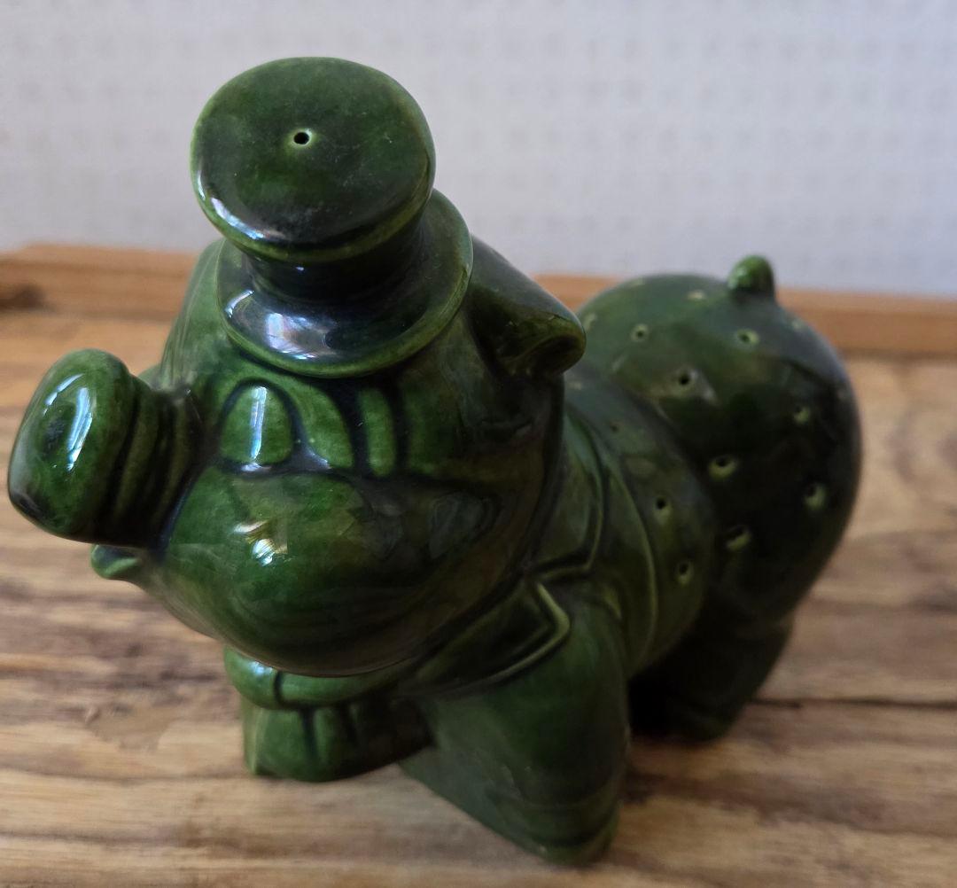 アメリカンヴィンテージ 陶器製 豚型 前菜、パーティー向け 楊子ホルダー