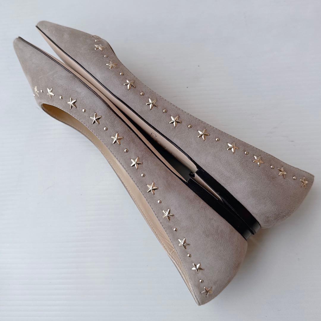ジミーチュウ　星　スタースタッズ　バレリーナ　フラットシューズ　パンプス　新品
