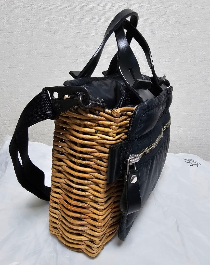 エバゴス　角よこバスケット　ショルダーバッグ