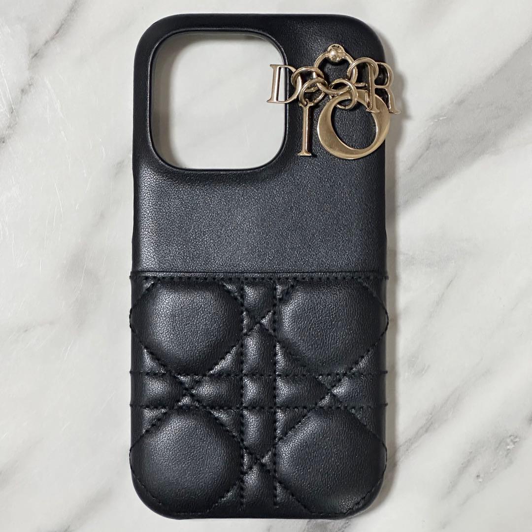 Lady Dior iPhone14Pro ケース(カナージュ ラムスキン)