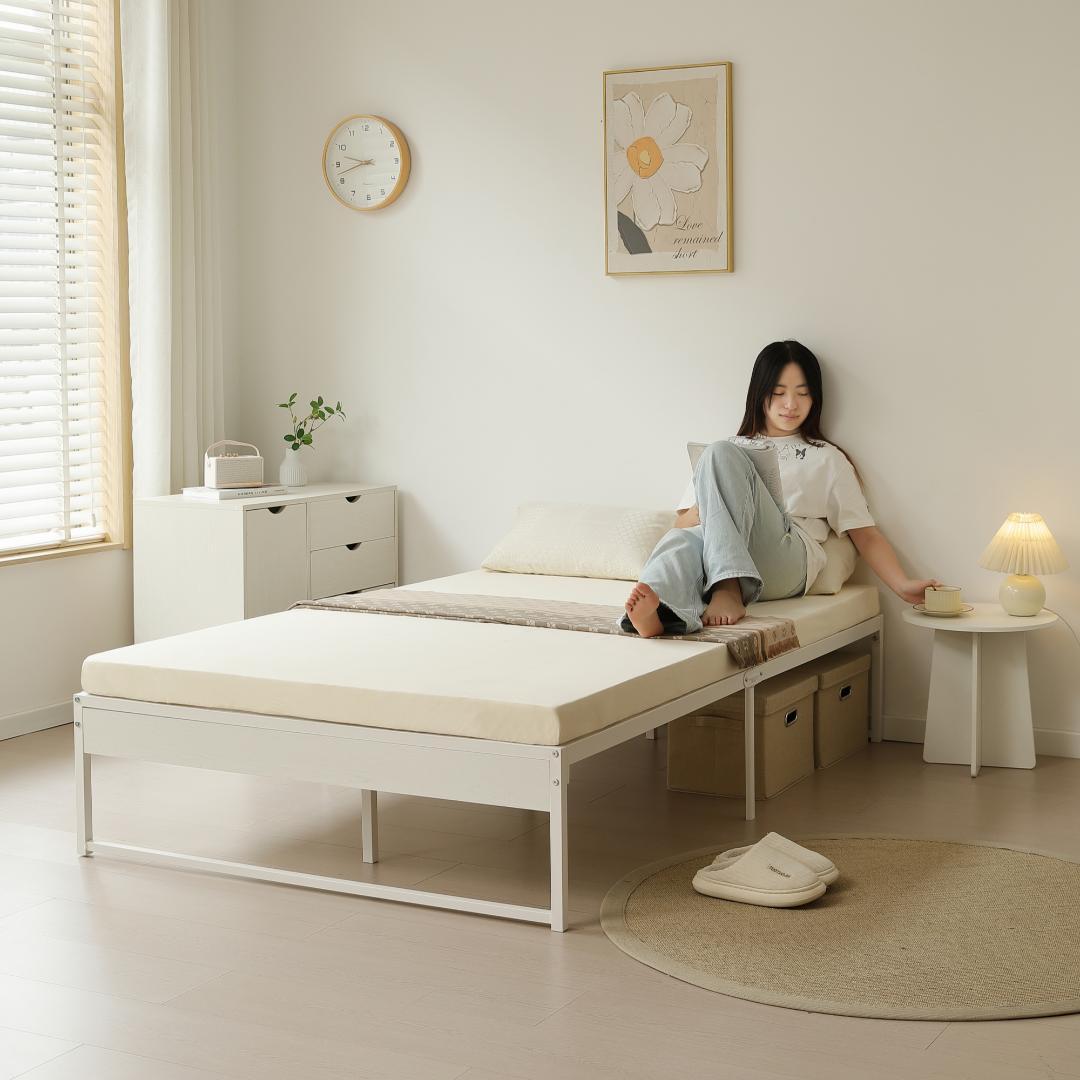 【セミダブル SD】ベッドフレーム パイプベッド シングルベッド 要組立品