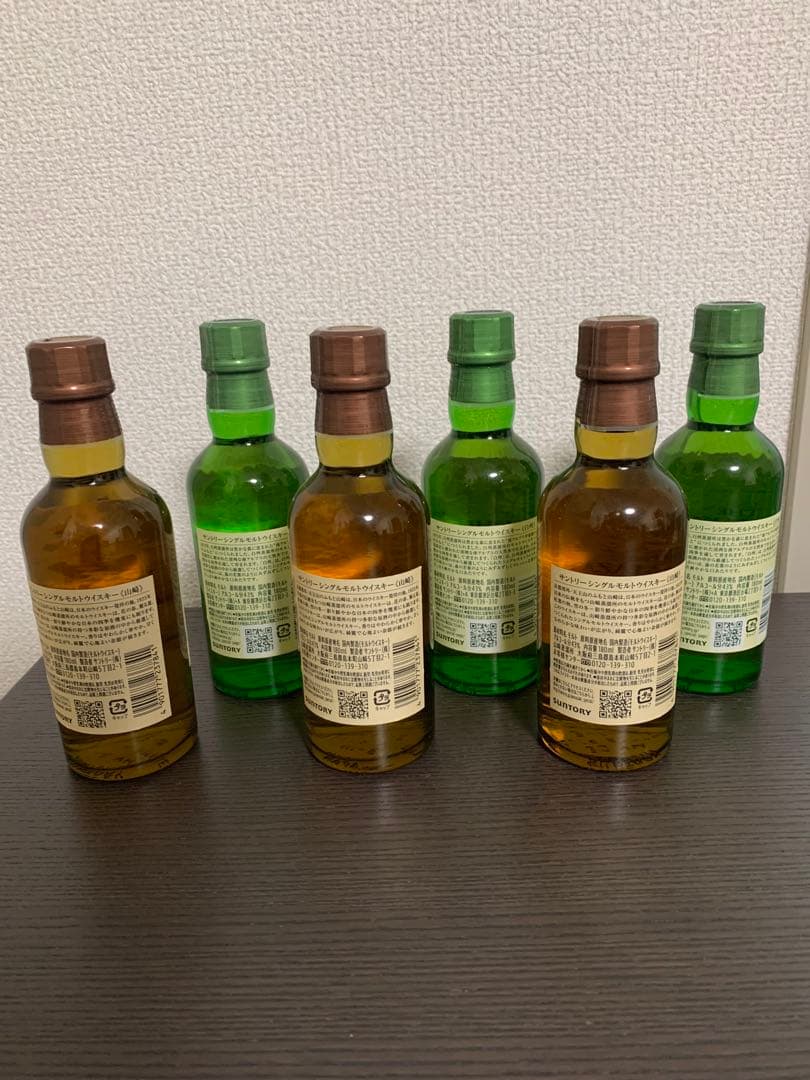 【新品・未開封】山崎、白州 ウイスキー ミニボトル（180ml）6本セット