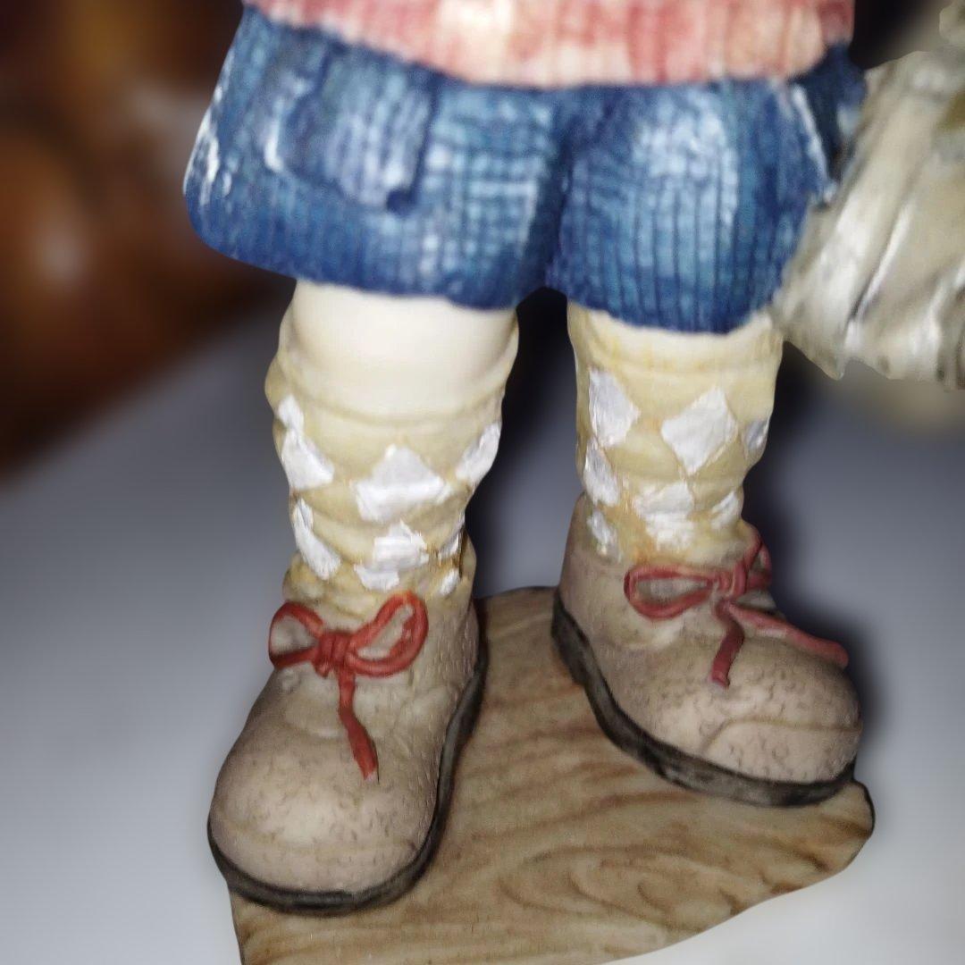 陶器製少女像 アンティーク風