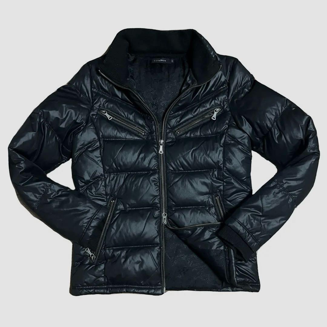 CIVARIZE ブラック　ダウンジャケット　y2k ギャルSサイズ相当　平成