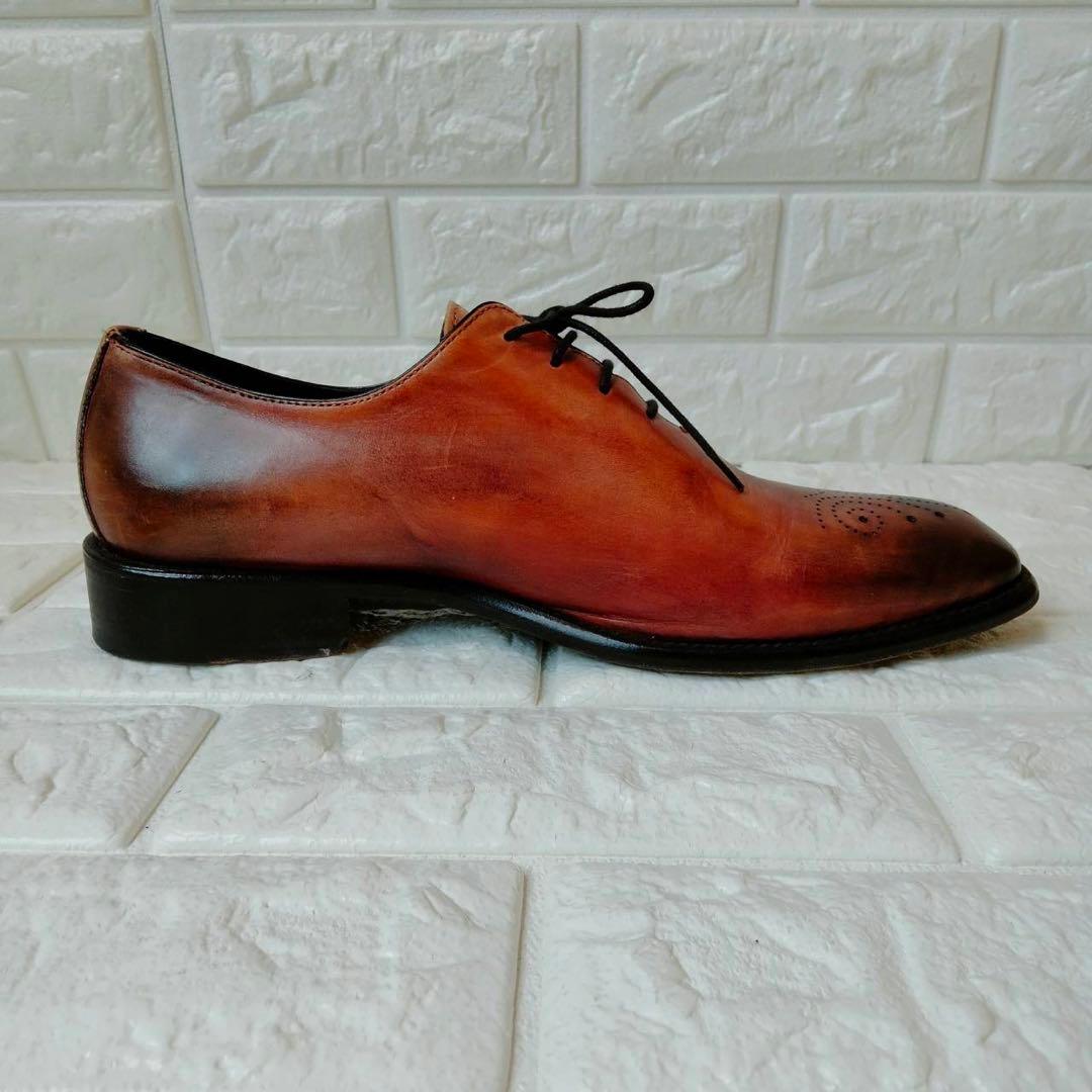 ロッソ フェオレンティーノ　レザードレスシューズ　27.5cm相当　イタリア製