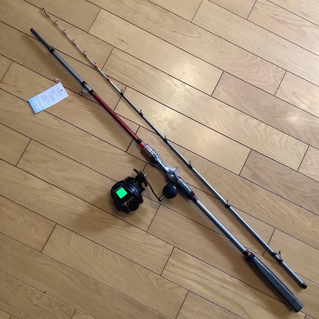 タコ　大物1.75m MAX300g2ピースロッド&カウンター付ベイトリール