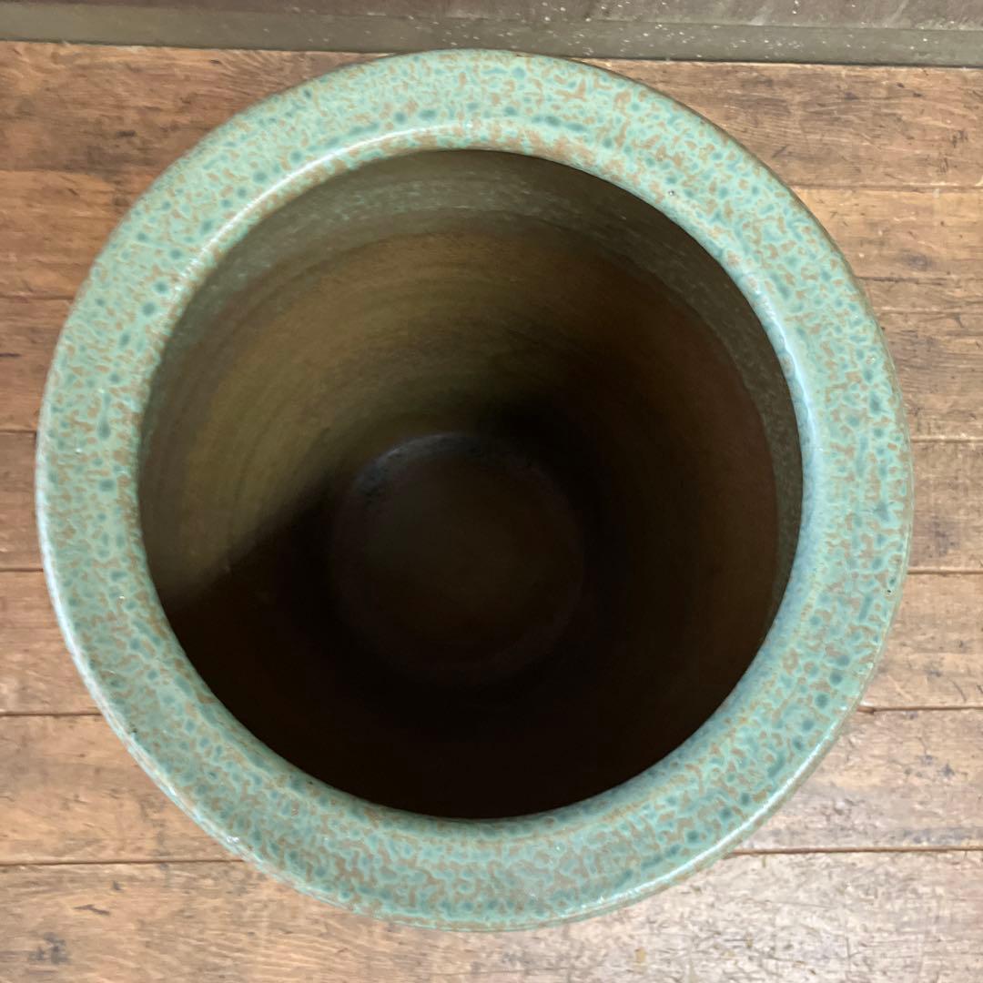 C-5 アンティーク 陶器製 傘立て 和モダン 特大 大型 玄関 置物 飾り