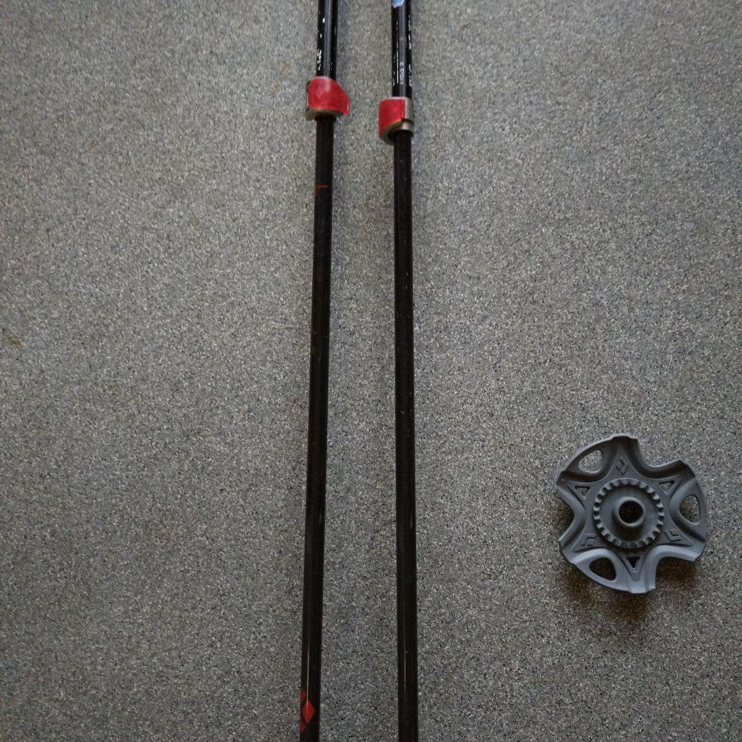  スキー ストック 伸縮式 カーボン