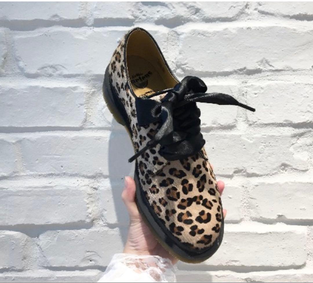 【未使用級】ドクターマーチン　ビームス　コラボ　別注　レオパード　3ホール　豹柄