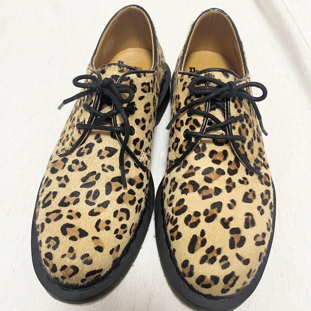 【未使用級】ドクターマーチン　ビームス　コラボ　別注　レオパード　3ホール　豹柄