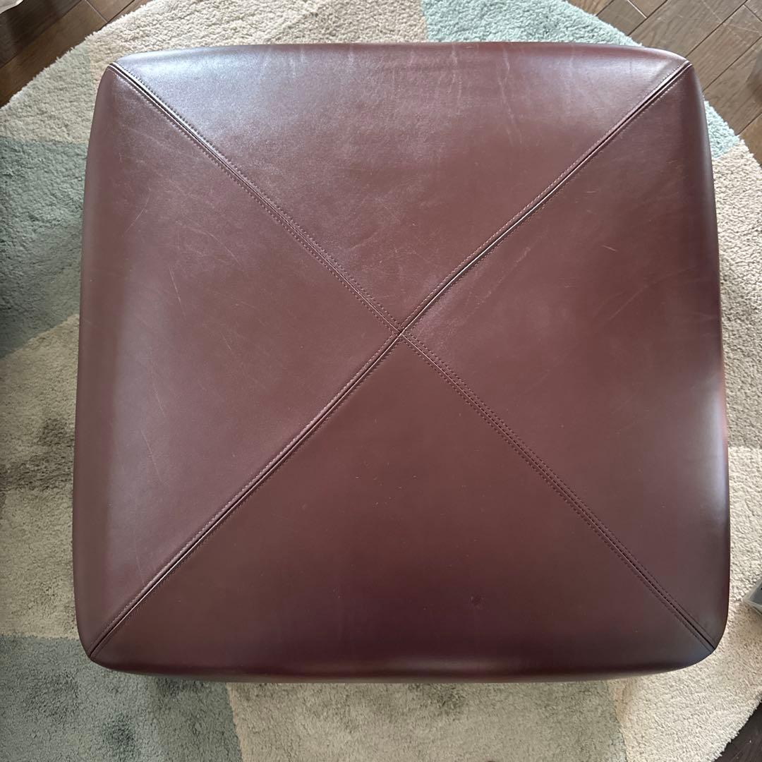 arflex アルフレックス　PU オットマン　本革　ブラウン