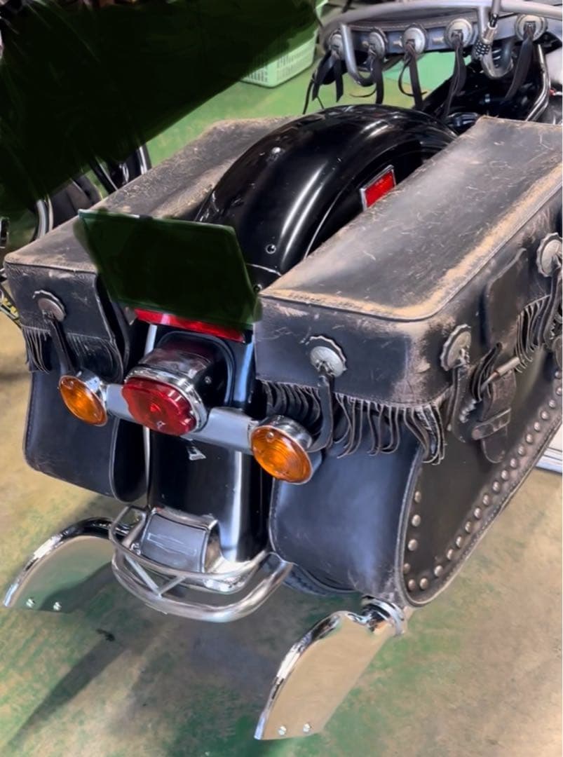 ハーレーショベルマフラー72年FLHにて使用