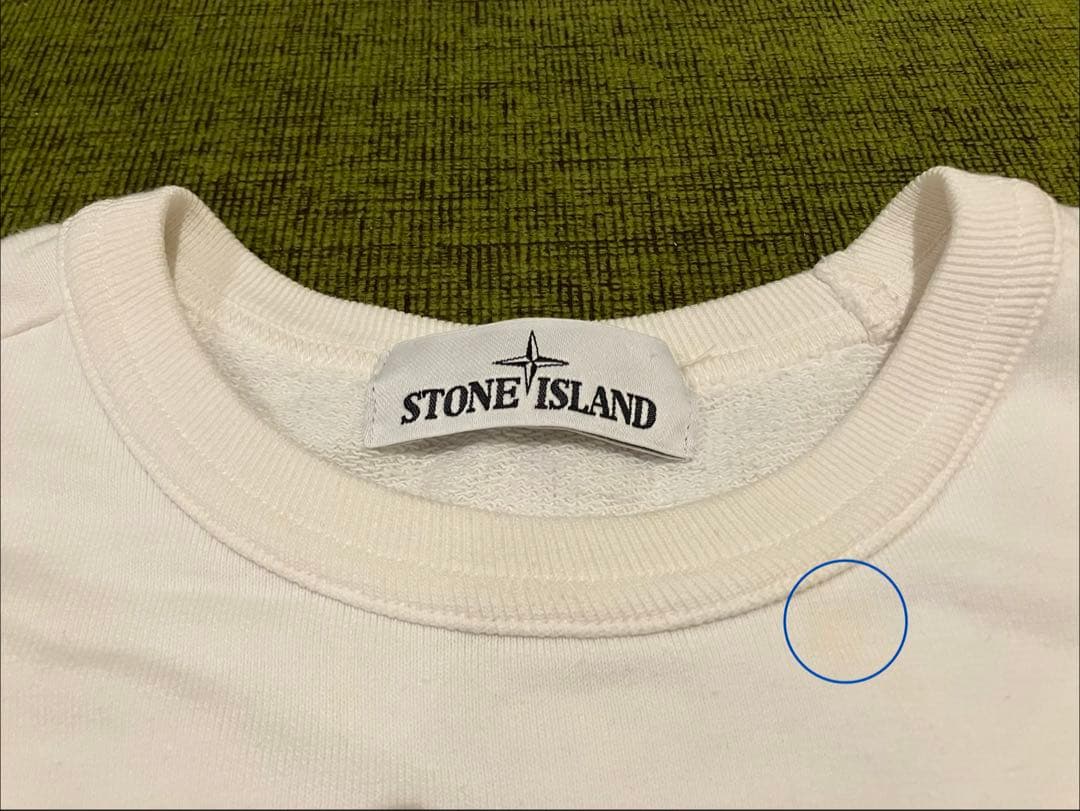 STONE  Sサイズ スウェット 白 ホワイト ストーンアイランド